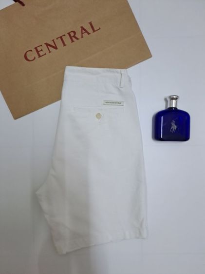 กางเกงขาสั้นสีขาว แฟชั่นแบรนด์ รูปที่ 4