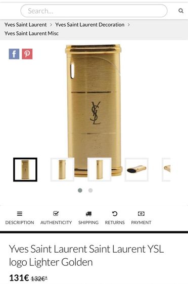 ไฟแช็กแก๊ส Yves Saint Laurent  รูปที่ 6