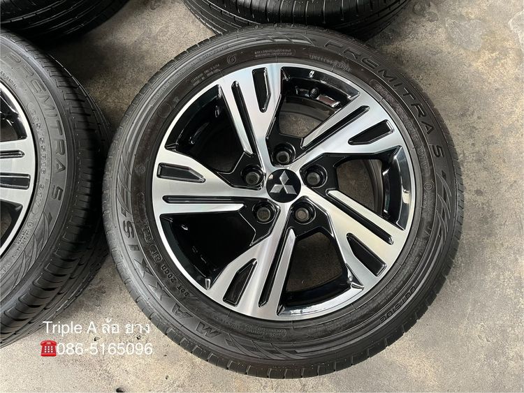 ✨ล้อแม็กป้ายแดง 5รู114✨Mitsu Xpander ขอบ 16 ดำหน้าเงา พร้อมยาง 205-55-16 Maxxis💥ปี 22💥 รูปที่ 3