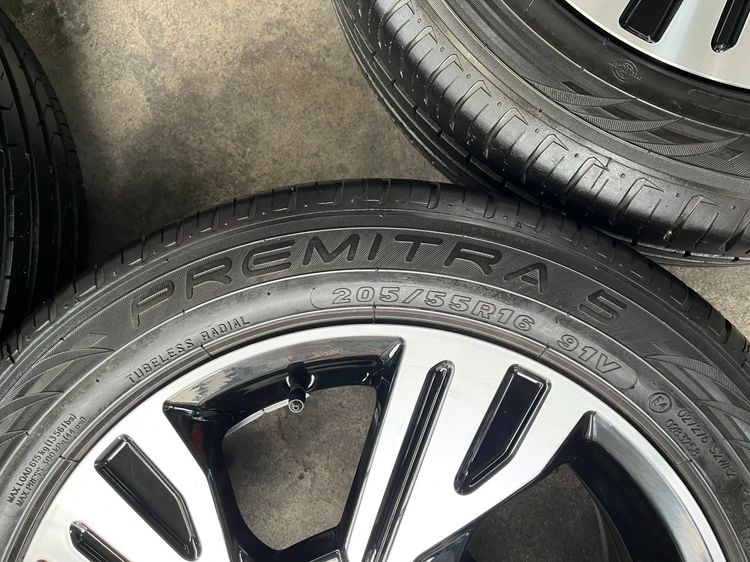 ✨ล้อแม็กป้ายแดง 5รู114✨Mitsu Xpander ขอบ 16 ดำหน้าเงา พร้อมยาง 205-55-16 Maxxis💥ปี 22💥 รูปที่ 7