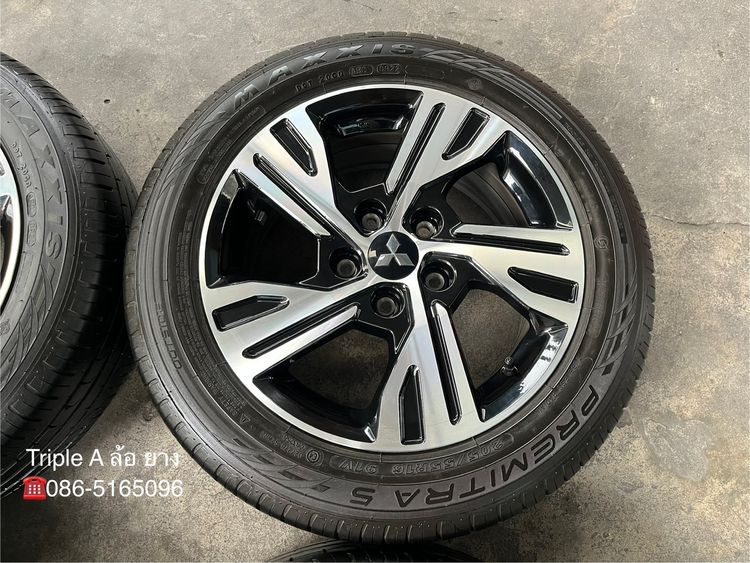 ✨ล้อแม็กป้ายแดง 5รู114✨Mitsu Xpander ขอบ 16 ดำหน้าเงา พร้อมยาง 205-55-16 Maxxis💥ปี 22💥 รูปที่ 5