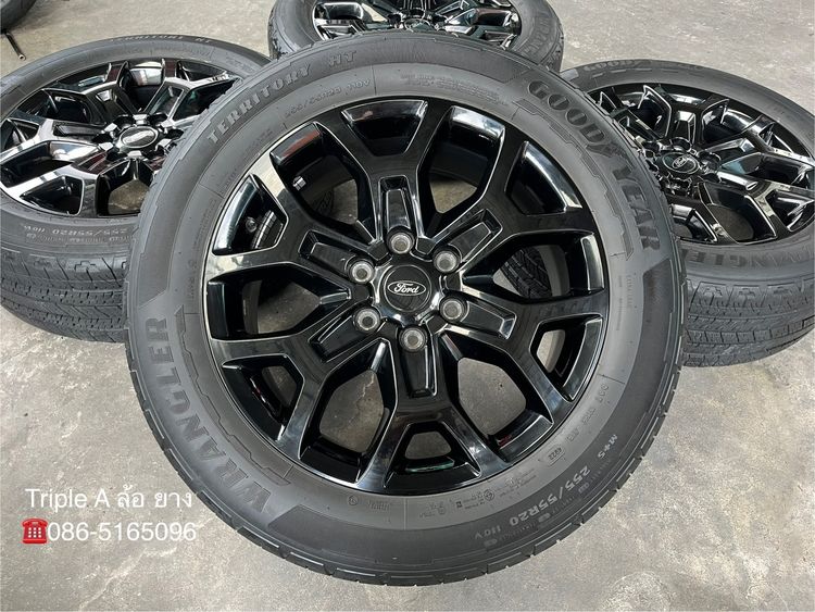✨ล้อแม็ก✨Ford Everest Next-Gen Sport ขอบ 20 สีดำ พร้อมยาง 255-55-20 GoodYear💥ปลายปี 22💥 รูปที่ 2