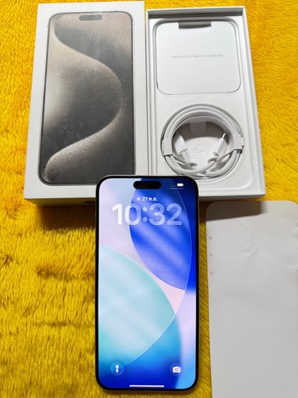 512 GB iPhone15 ProMax-มีประกันApplecareแบต100