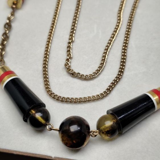 🔖สร้อยคอสีทอง คั่นกระ.แท้ 3 เลเยอร์ สีทองสด มีน้ำหนักดี งานจากญี่ปุ่น รูปที่ 7