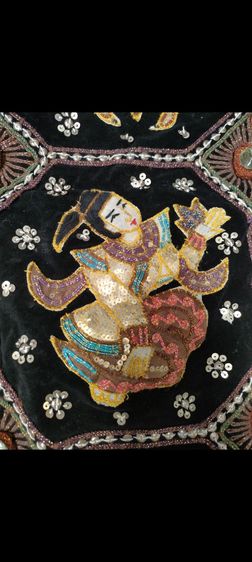 ผ้าถักลาย พม่าแท้ 35ปี รูปที่ 8