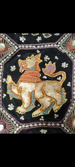 ผ้าถักลาย พม่าแท้ 35ปี รูปที่ 7