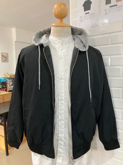 ดำ แขนยาว เสื้อแจ็คเก็ต | เสื้อคลุม อื่นๆ แจ็คเก็ต M