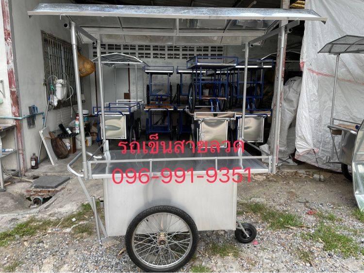 รถเข็นขายของมีหลังคา 130x70 ซม.  รูปที่ 4