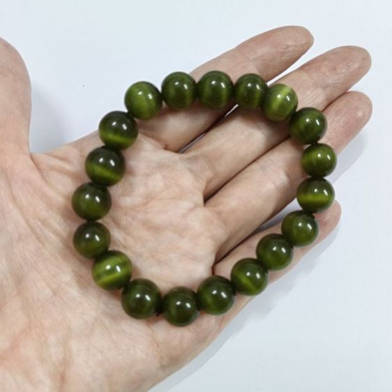 สร้อยข้อมือหินตาแมวเขียวส่อง รูปที่ 2