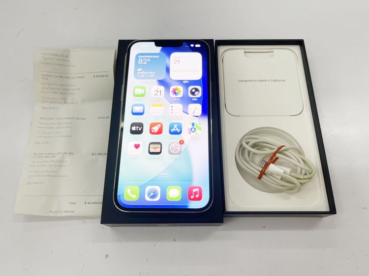 IPHONE 13 Promax 256 GB TH ใช้มือเดียว สภาพสสวย ไร้รอย ไม่เคยซ่อม ราคาถูกใจ