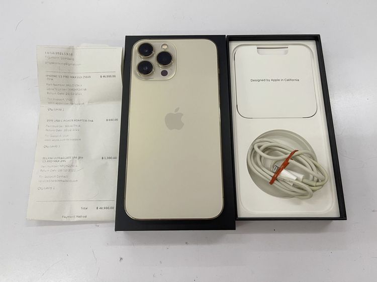 IPHONE 13 Promax 256 GB TH ใช้มือเดียว สภาพสสวย ไร้รอย ไม่เคยซ่อม ราคาถูกใจ รูปที่ 2