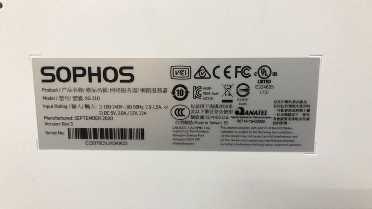 SOPHOS XG135 Rev.3 มือสอง รูปที่ 3