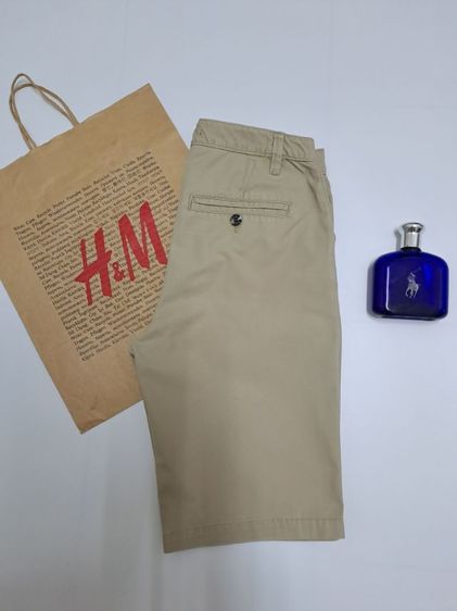 กางเกงขาสั้นสีครีม, สีเบจ ผ้าชิโน แบรนด์ H and M‼️ รูปที่ 4