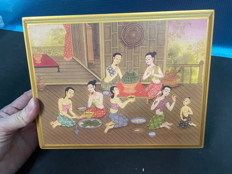 กล่องไม้บุกำมะหยี่ สภาพสวย รูปที่ 2