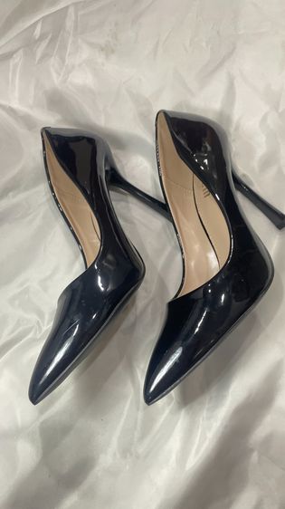 รองเท้าส้นสูงหนังแก้วสีดำ SIZE 11  รูปที่ 7