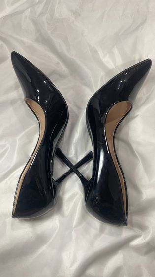 รองเท้าส้นสูงหนังแก้วสีดำ SIZE 11  รูปที่ 10