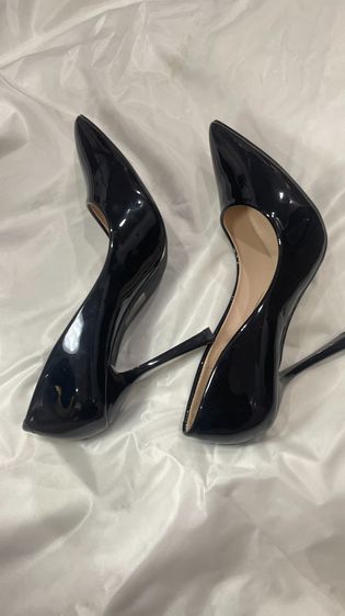 รองเท้าส้นสูงหนังแก้วสีดำ SIZE 11  รูปที่ 8