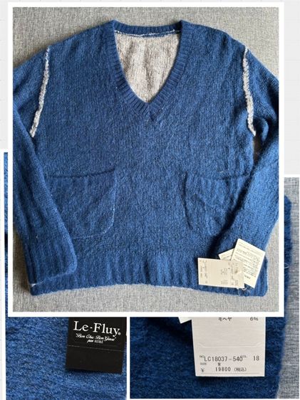 แขนยาว อื่นๆ M เสื้อไหมพรม อื่นๆ ☘️ของใหม่ป้ายห้อย เสื้อผ้ากันหนาว แบรนด์ Le Fluy