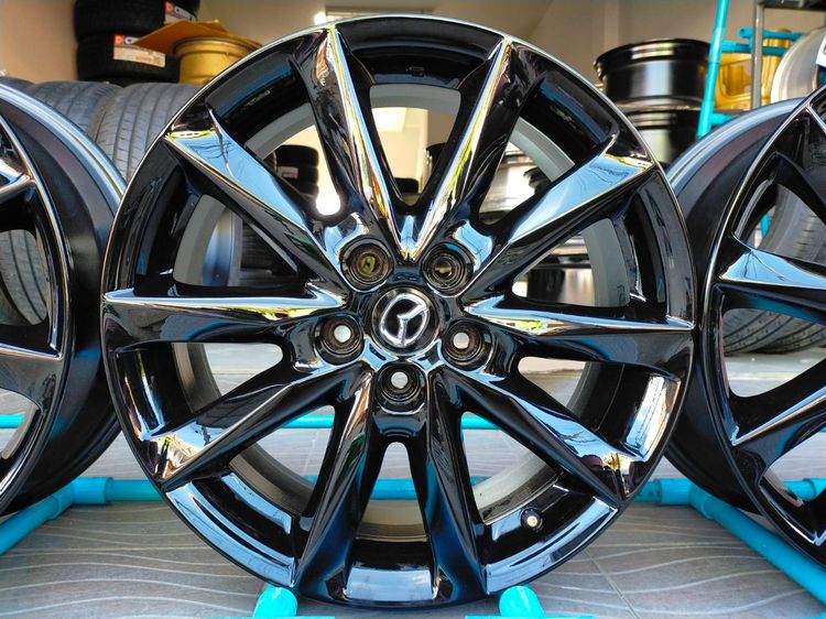 แม็กมาสด้า ขอบ18 กว้าง7 et50 (สีอบpowder coat) ใส่มาสด้า30 cx3 cx5 cx30 รูปที่ 3