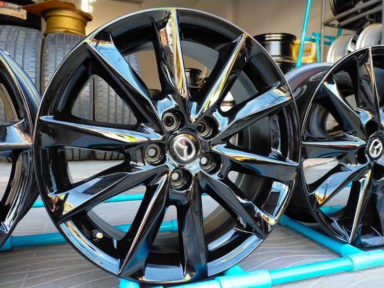 แม็กมาสด้า ขอบ18 กว้าง7 et50 (สีอบpowder coat) ใส่มาสด้า30 cx3 cx5 cx30 รูปที่ 2
