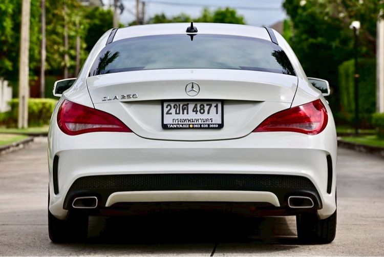 Mercedes-Benz CLA-Class 2015 CLA250 AMG Sedan เบนซิน ไม่ติดแก๊ส เกียร์อัตโนมัติ ขาว รูปที่ 4
