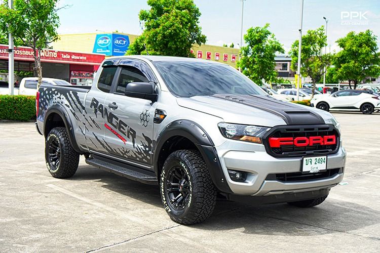 Ford Ranger 2021 2.2 Hi-Rider XL Plus Pickup ดีเซล ไม่ติดแก๊ส เกียร์ธรรมดา เทา รูปที่ 3