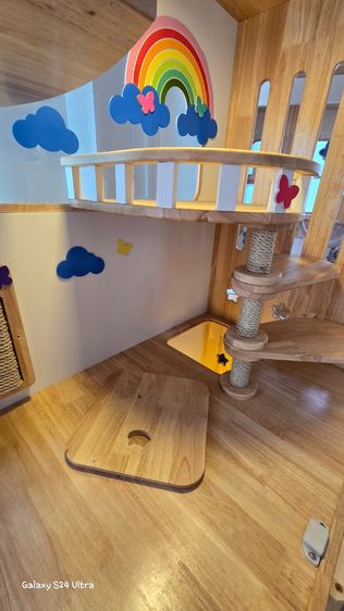 ตู้ไม้สำหรับน้องแมว 2 ชั้น รูปที่ 4