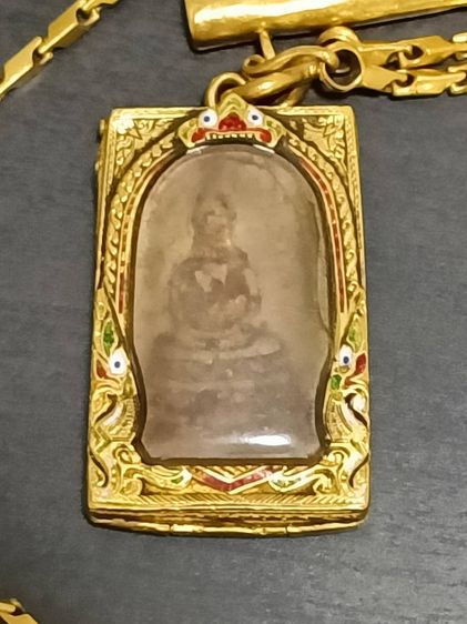 พระเครื่อง พระสมเด็จวัดระฆัง พร้อมกรอบทองคำ