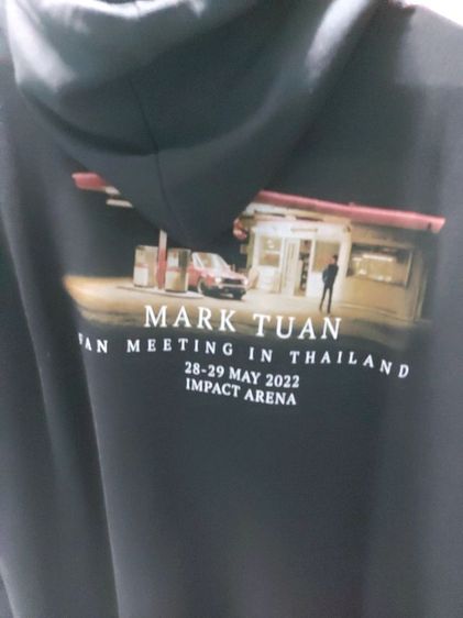 เสื้อกันหนาวสีดำมาร์คต้วน GOT7มือสองชายหญิง รูปที่ 3