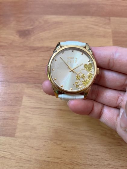 ทอง หนัง นาฬิกา ข้อมือ สไตล์วินเทจ 