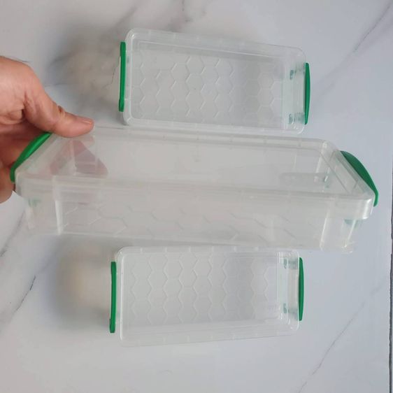 กล่องใส่อาหาร ฝาล็อค 3 ชิ้น 100 บาท ส่งฟรี รูปที่ 2