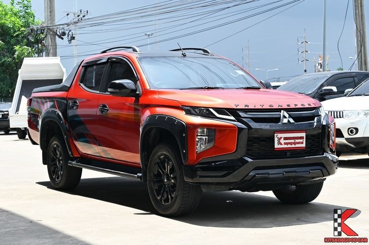 Mitsubishi Triton 2022 All New Double Cab 2.4 GT Plus ATHLETE Pickup ดีเซล ไม่ติดแก๊ส เกียร์อัตโนมัติ ส้ม