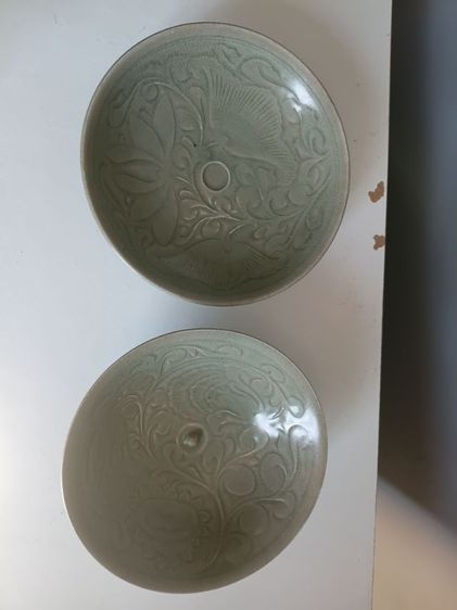 ถ้วยเขียวเก่าโบราณ 2ใบ รูปที่ 7