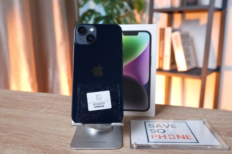 128 GB iPhone 14 128GB สี Midnight เครื่องสวย ราคาเพียง 13,900.- มีประกันร้าน 60 วัน