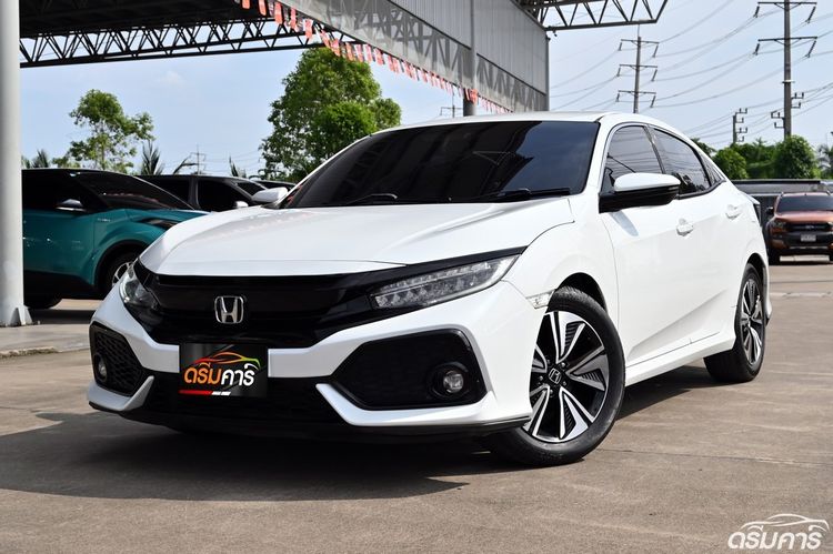 Honda Civic 2019 1.5 Turbo Sedan เบนซิน ไม่ติดแก๊ส เกียร์อัตโนมัติ ขาว