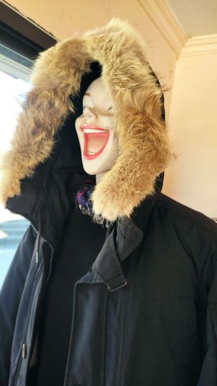 เสื้อกันหนาวติดลบ เสื้อกันหนาวหมวกเฟอร์ เสื้อกันหนาวBIKE REPAIR SHOP เสื้อกันหนาวเกาหลี เสื้อกันหนาวสีดำ รูปที่ 3