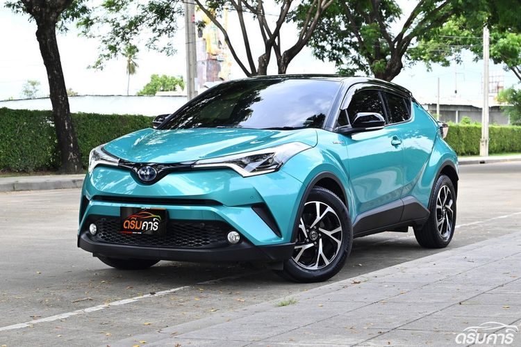 Toyota C-HR 2019 1.8 HV Hi Utility-car ไฮบริด ไม่ติดแก๊ส เกียร์อัตโนมัติ เขียว