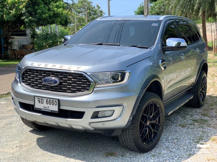 Ford Everest 2020 2.0 Bi-Turbo Titanium+ 4WD Utility-car ดีเซล เกียร์อัตโนมัติ เทา รูปที่ 4