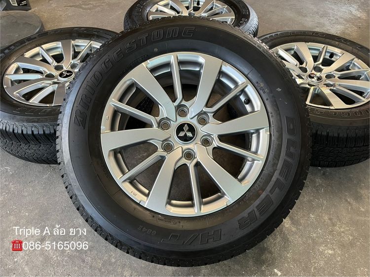 ✨ล้อแม็ก 6รู139✨Mitsu Pajero ขอบ 18 พร้อมยาง 265-60-18 Bridgestone♨️ปลายปี 24♨️ รูปที่ 2
