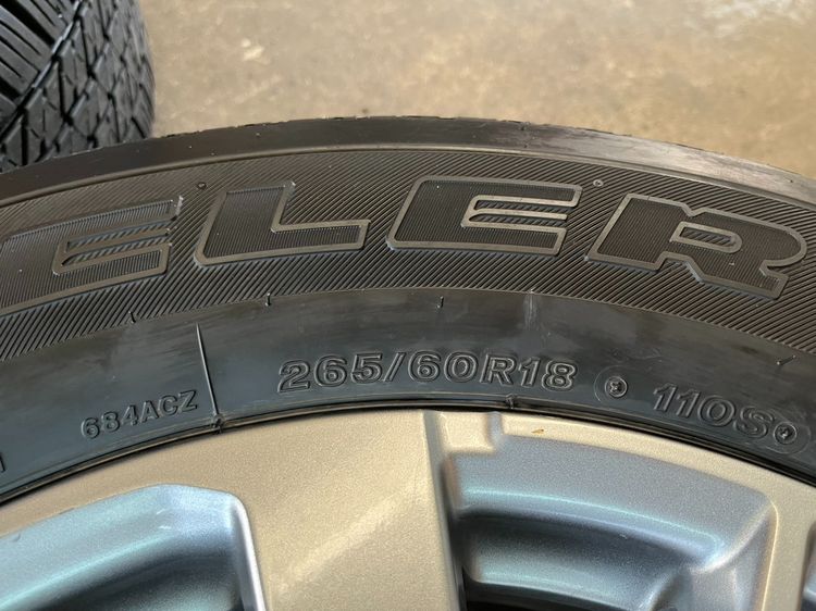 ✨ล้อแม็ก 6รู139✨Mitsu Pajero ขอบ 18 พร้อมยาง 265-60-18 Bridgestone♨️ปลายปี 24♨️ รูปที่ 8