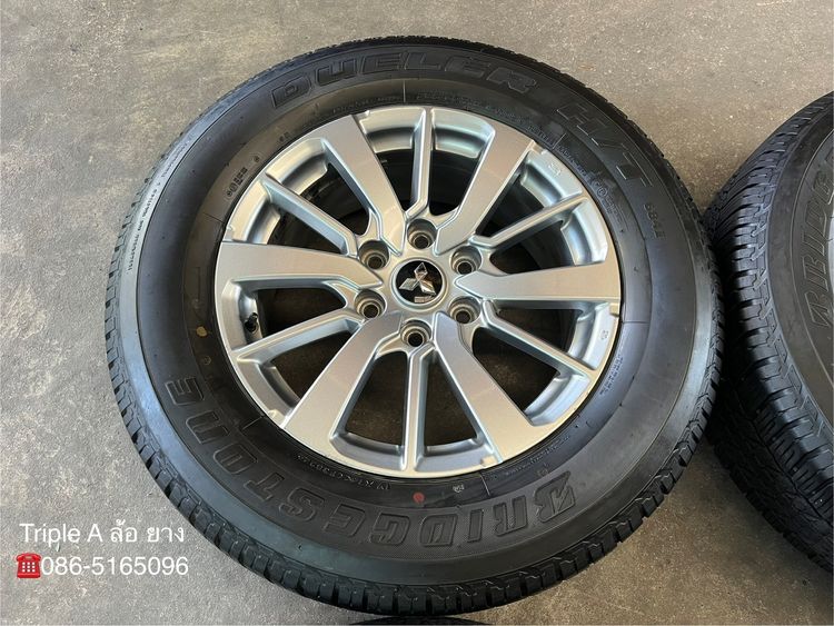 ✨ล้อแม็ก 6รู139✨Mitsu Pajero ขอบ 18 พร้อมยาง 265-60-18 Bridgestone♨️ปลายปี 24♨️ รูปที่ 4