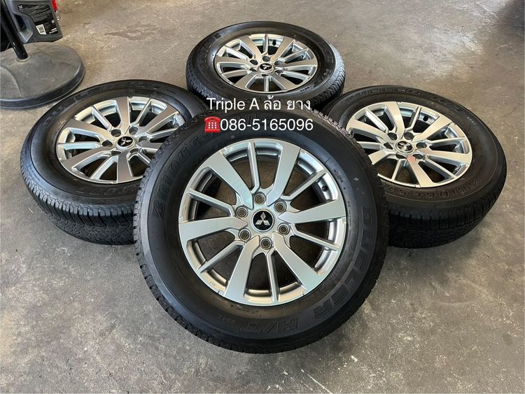 Enkai อะลูมิเนียมอัลลอย 18" ✨ล้อแม็ก 6รู139✨Mitsu Pajero ขอบ 18 พร้อมยาง 265-60-18 Bridgestone♨️ปลายปี 24♨️