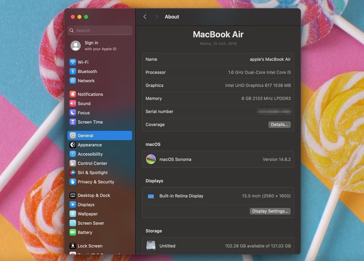 MacBook Air 13-inch 2019 Ram8GB SSD128GB SpaceGray  รูปที่ 12