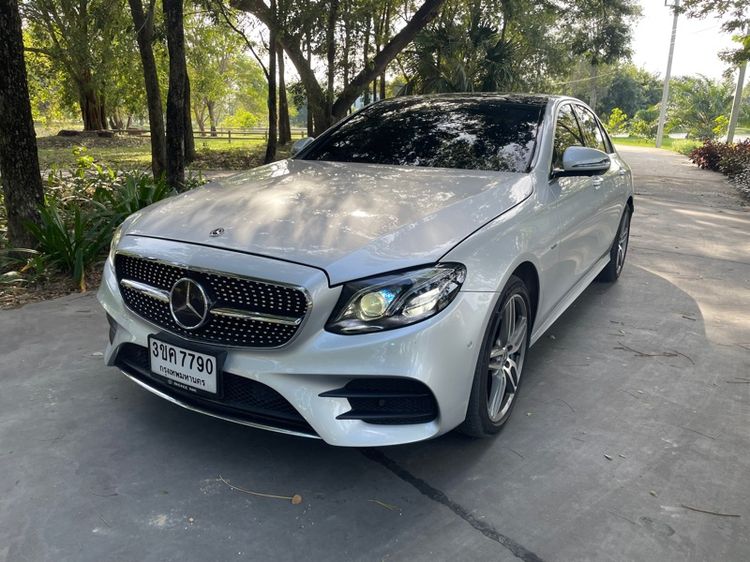 Mercedes-Benz E-Class 2017 E350 AMG Sedan ปลั๊กอินไฮบริด (PHEV) ไม่ติดแก๊ส เกียร์อัตโนมัติ เทา รูปที่ 3