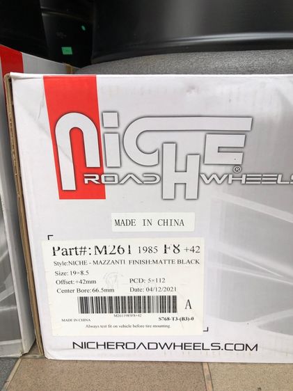  niche mazzati 19” 5-112 ล้อใหม่ ล้อแท้ usa ( ขายเป็นชุด 4 วง) รูปที่ 5