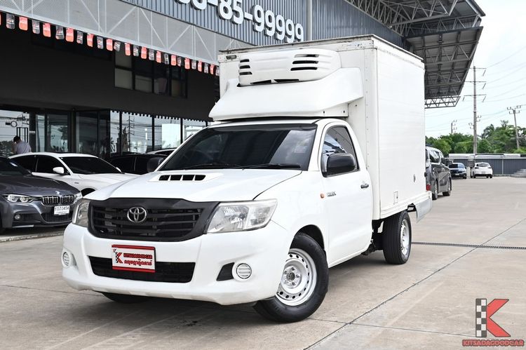 Toyota Hilux Vigo Champ 2014 2.5 J Single Cab Pickup ดีเซล ไม่ติดแก๊ส เกียร์ธรรมดา ขาว รูปที่ 4