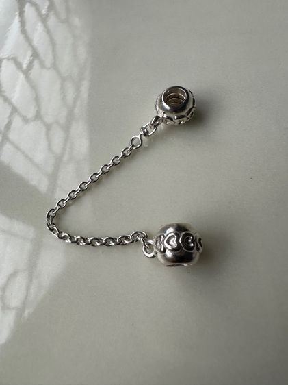 เงิน โซ่คล้องสร้อยข้อมือ Pandora แท้