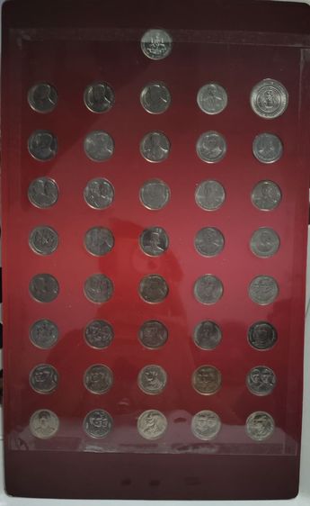 แผงพร้อมเหรียญ2บาทที่ระลึกครบชุด41วาระรัชกาลที่9 ไม่ผ่านการใช้ รูปที่ 5