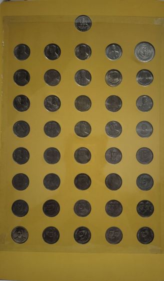 แผงพร้อมเหรียญ2บาทที่ระลึกครบชุด41วาระรัชกาลที่9 ไม่ผ่านการใช้ รูปที่ 6