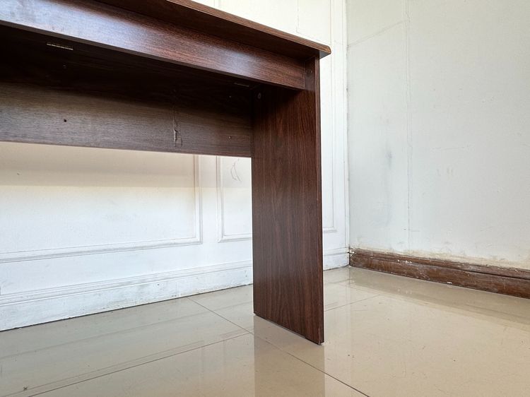 โต๊ะทำงาน ท็อปและโครงขาไม้ MDF ปิดผิวลายไม้สีน้ำตาล รูปที่ 9